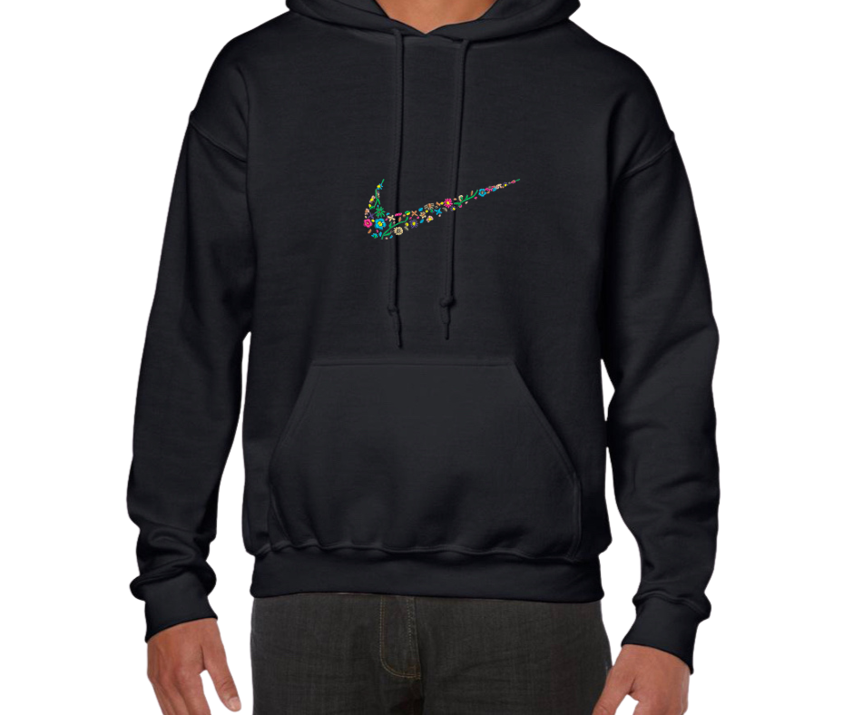 Nike Geïnspireerde Bloemen trui