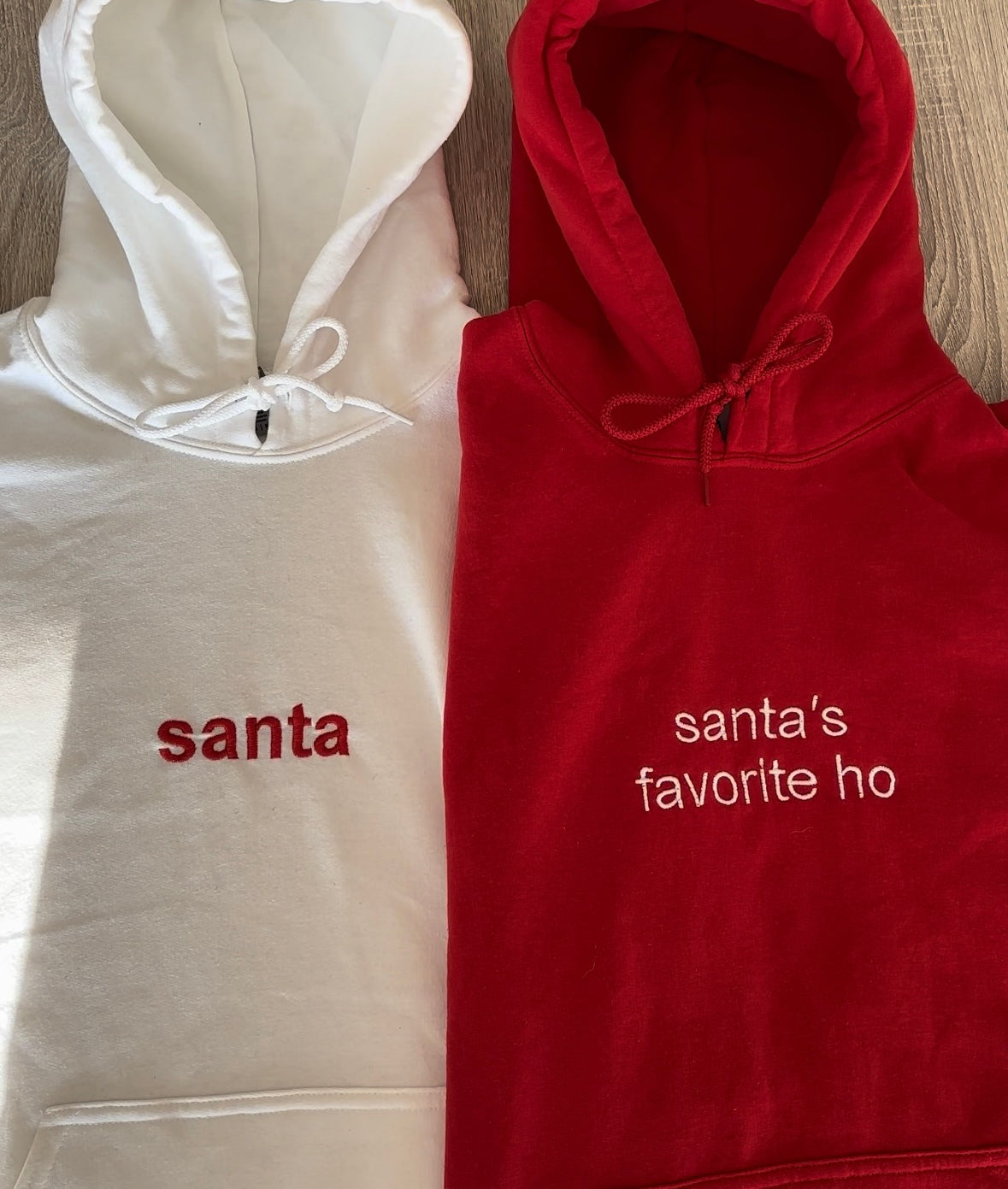 Santa matching hoodie