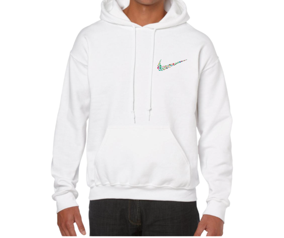 Nike Geïnspireerde Bloemen trui